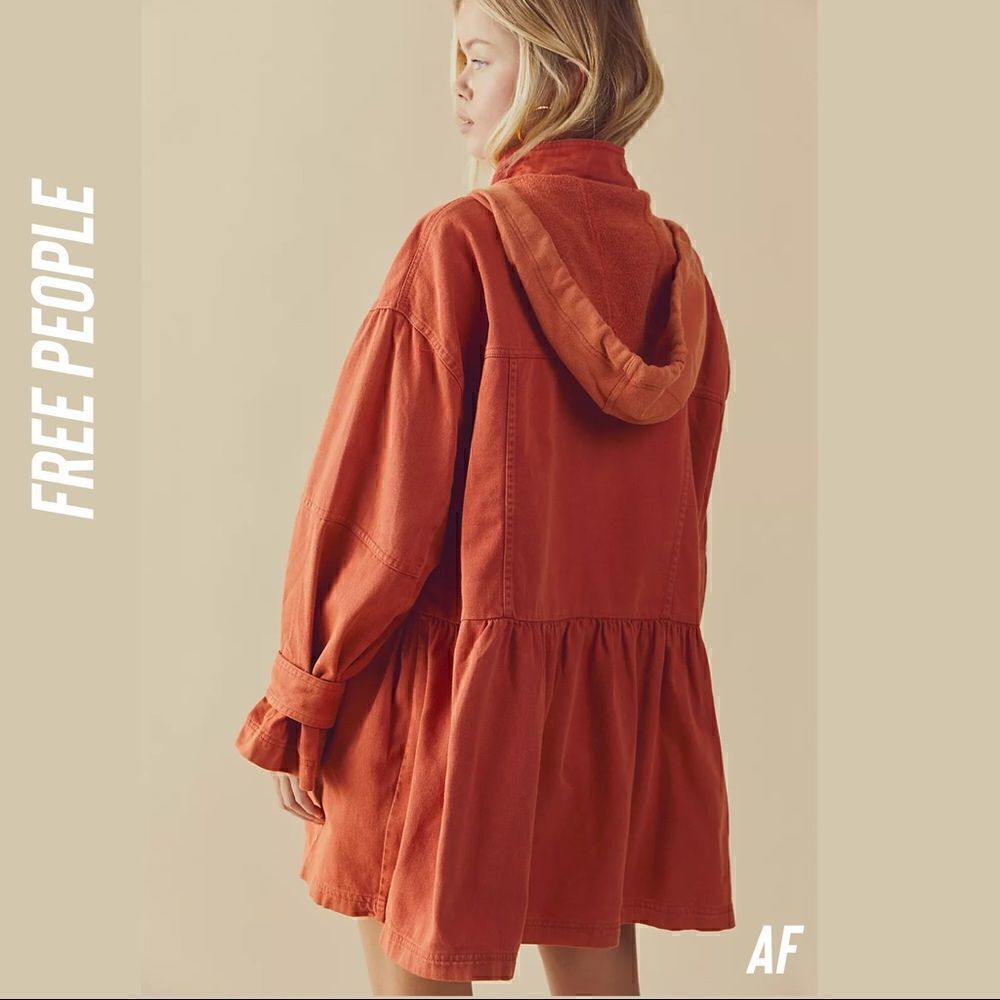 WE THE FREE NOCTURNE HOODIE JACKET IN ORANGE NWT MEDIUM - Picture 2 of 10